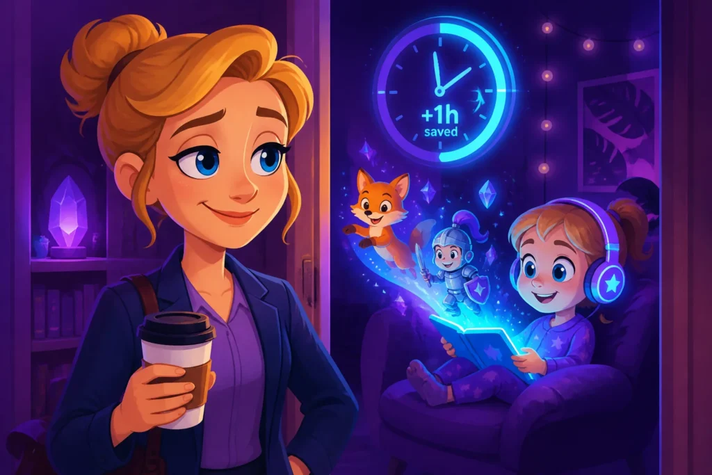 Hogyan spórol időt a mese app a szülőknek a rohanós estéken?